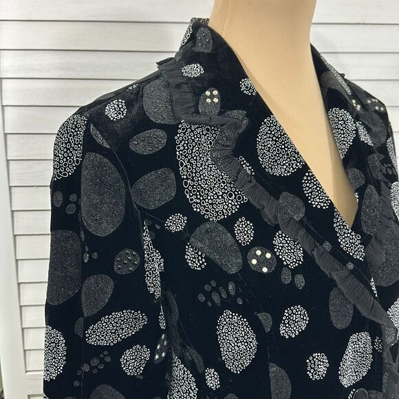 Chico's Blazer Size 1 (8) Evening Jacket Cocktail NWOT Embellished - Picture 5 of 13